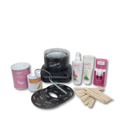 Ensemble de départ épilation Depilève simple (cire sans bandes Extra Film) *NOIR*